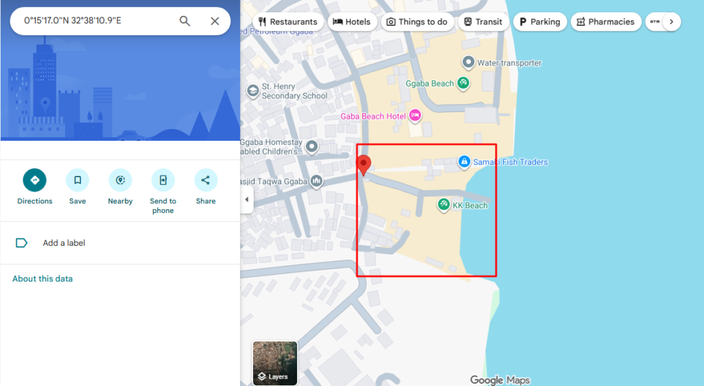 kk beach location