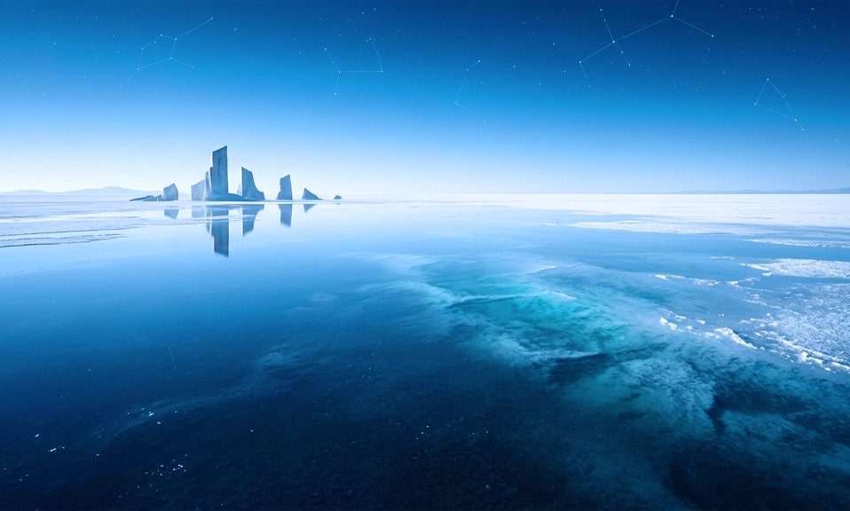 The Infinite Blue Mirror