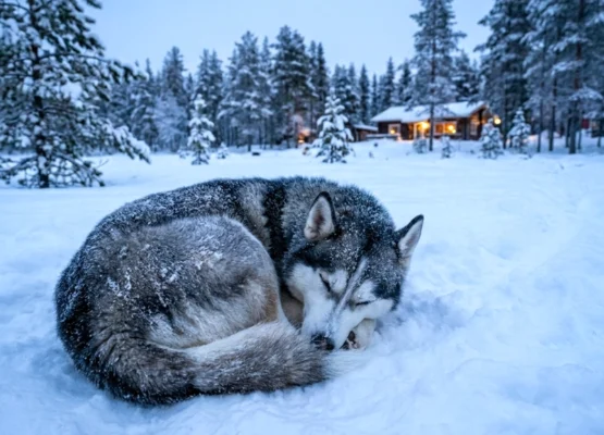 a Siberian Husky