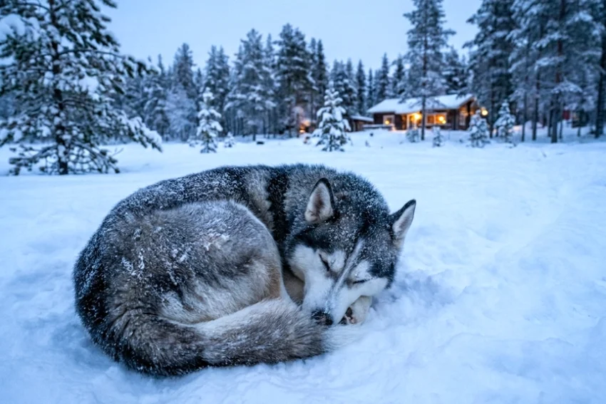 a Siberian Husky